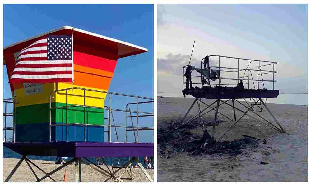 California: alcalde asegura que incendio de torre LGBT fue un acto de odio