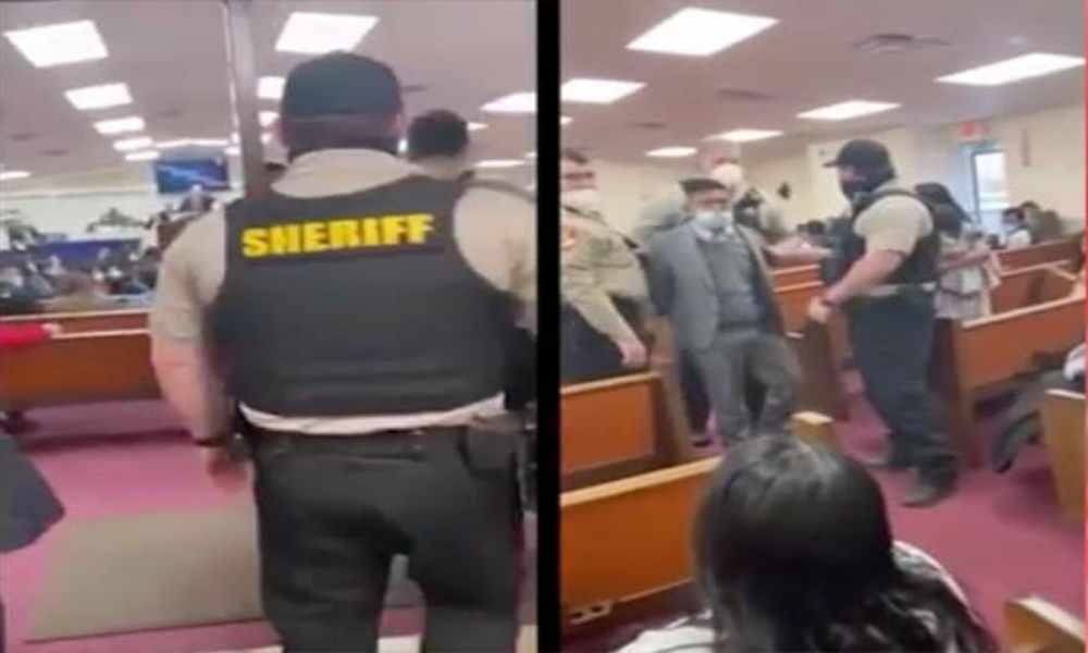 Pastor pide a la policía sacar y arrestar a un miembro de su iglesia