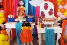 Usuarios rechazan fiesta infantil decorada del “Juego del calamar”