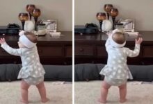 Conmovedor: Bebé de 1 año es sorprendida adorando a Dios (Video)