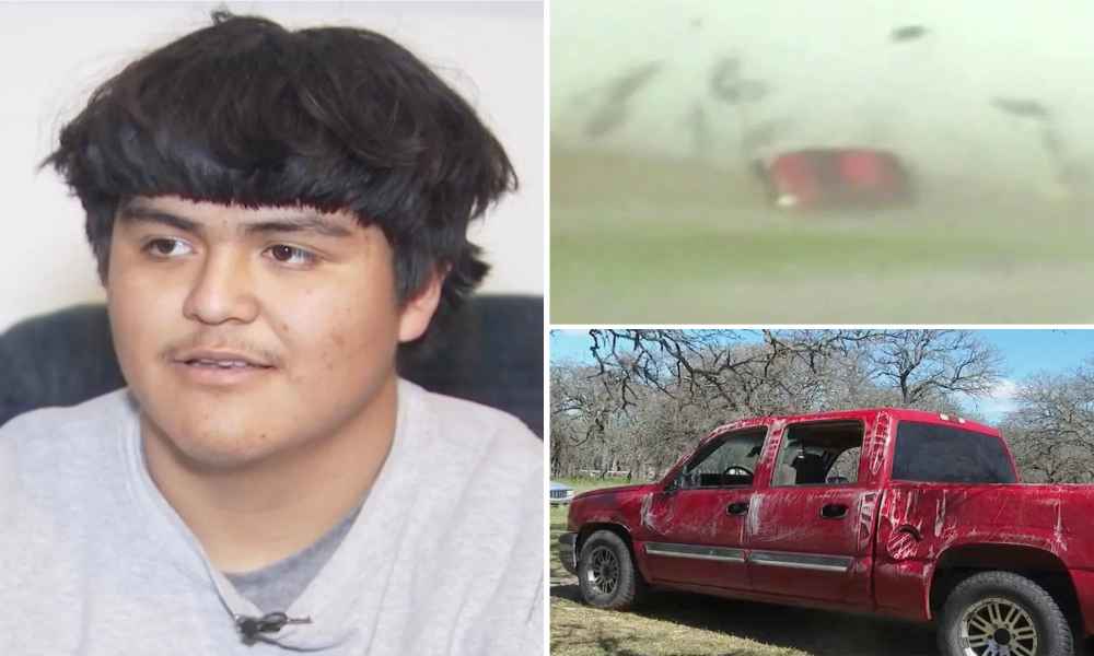 Adolescente agradece a Dios tras sobrevivir al conducir durante un tornado