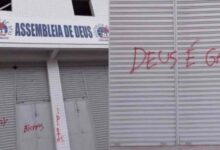 Activistas LGBT vandalizan con aerosol iglesia evangélica: ‘Dios es gay’
