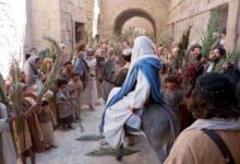 Símbolos sobre la entrada triunfal de Jesús en Jerusalén