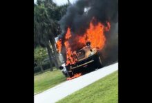 Fue Dios: 40 niños salen ilesos de un autobús escolar en llamas