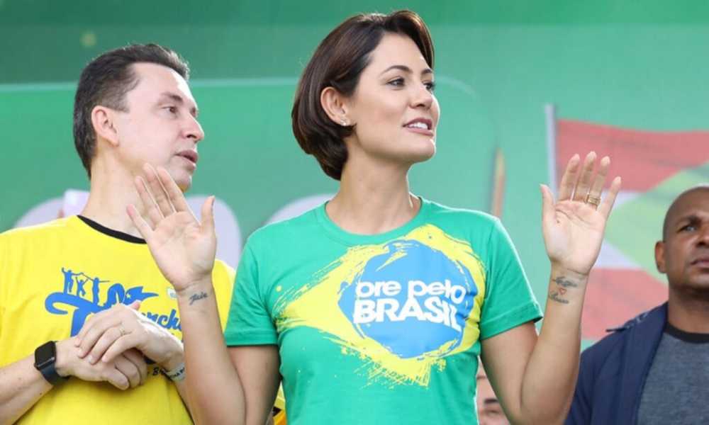 Primera dama de Brasil asiste a la Marcha por Jesús