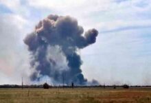 Ucrania guarda silencio sobre las explosiones en un aeródromo en Crimea.