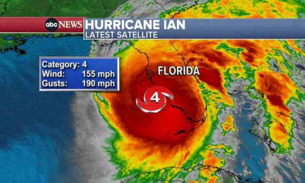 Huracán Ian golpeará Florida como tormenta de categoría 4