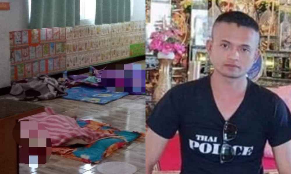 Ex policía mató a 37 personas, incluidos 24 niños en Tailandia