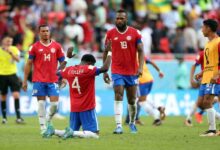 Jugador de Costa Rica agradece a Dios por su gol en el Mundial