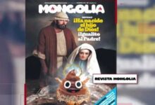 Revista española representa a Jesús con un excremento