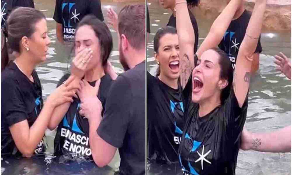 Periodista brasileña comparte su bautizo en las redes sociales