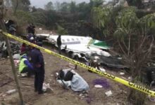 Tres personas murieron en accidente aéreo tras visitar a líder evangélico