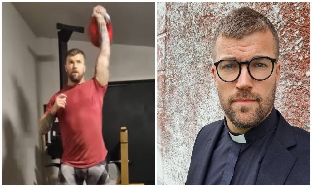 Pastor se hace popular en redes sociales por sus clases de musculación