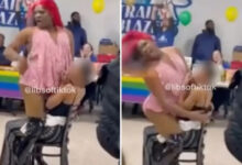 Drag queen causa indignación al hacer baile erótico encima de un estudiante en EE. UU.