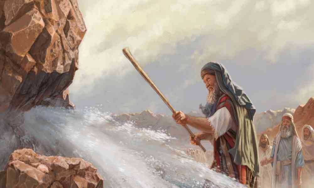 El agua de la roca de Horeb, es símbolo de La Palabra de Cristo     