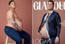 Revista Glamour en portada: “El milagro del parto masculino”
