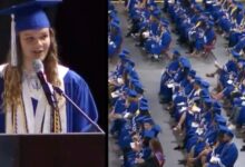 Valiente joven pronuncia discurso memorable durante su graduación