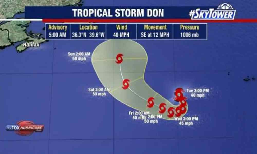 Don se fortalece en tormenta tropical
