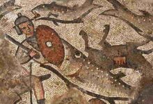 Mosaico de Sansón de 1.600 años da vida a la era romana