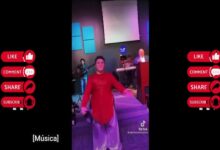 Joven afeminado danza en culto de una iglesia