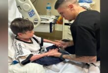 “Nuestro Dios es un Dios de milagros” dice jugador tras orar con niño en el hospital