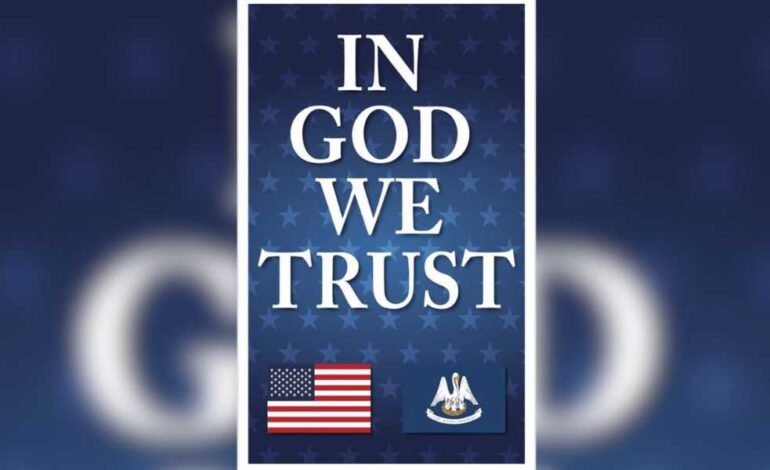Ley: «En Dios confiamos» en todas las escuelas de Luisiana