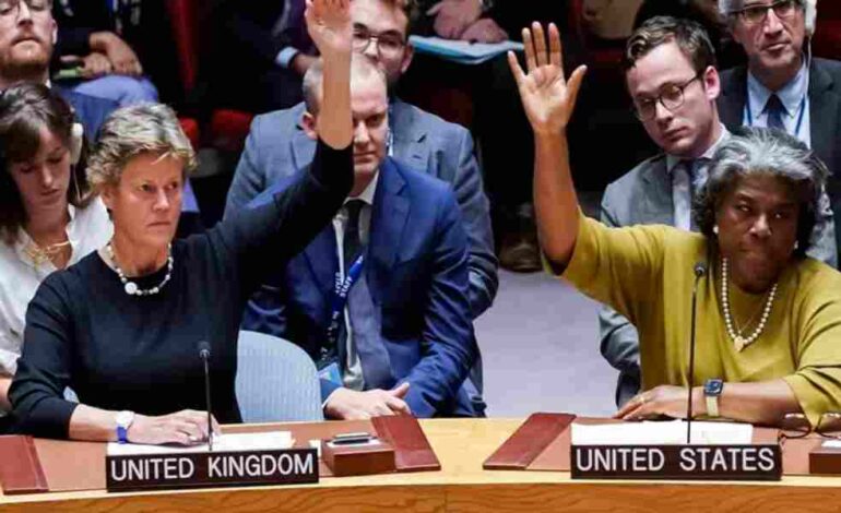El Consejo de Seguridad de la ONU rechaza alto al fuego en Gaza