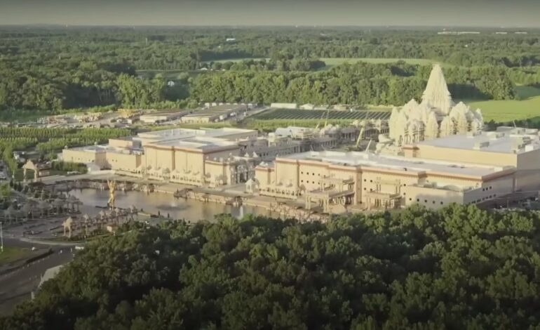 El declive cristiano hace que Nueva Jersey dé la bienvenida a templo hindú gigante