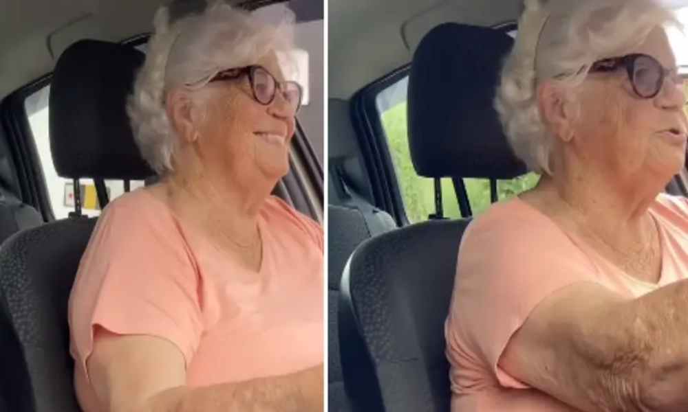 Anciana es viral por evangelizar a donde quiera que va