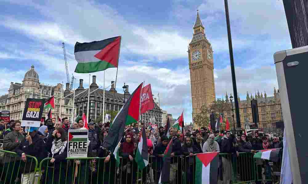 Marcha en Londres reúne a cientos de miles contra Israel