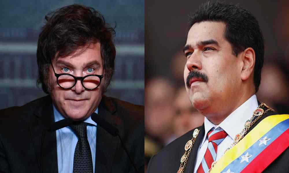 Milei rechaza insulto de Maduro al llamarlo “neonazi”