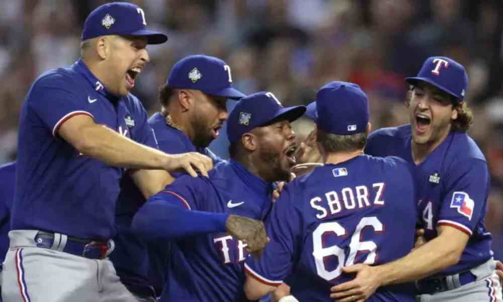 Texas Rangers alaban a Dios por su victoria en Serie Mundial