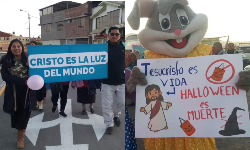 Grupos cristianos en Perú marcharon contra Halloween: “Jesucristo es vida”