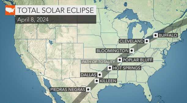 14 datos imprescindibles del gran eclipse en EEUU 2024