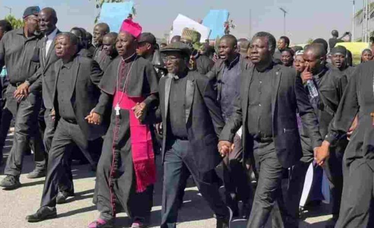 Cristianos marchan para ponerle fin a la violencia en Nigeria