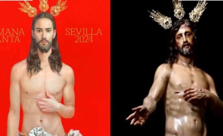 Pintura de Jesucristo semidesnudo genera controversia en España