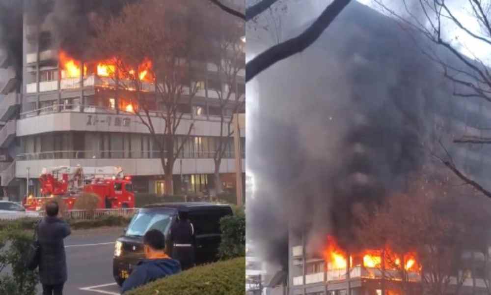 Última hora: Al menos 7 heridos por incendio en edificio de Tokio