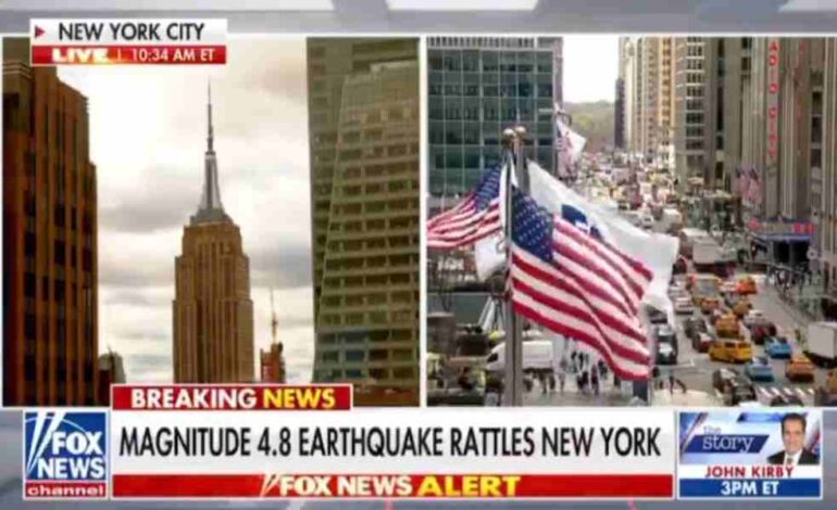 Última Hora: Terremoto 4.8 sacude Nueva York y Nueva Jersey