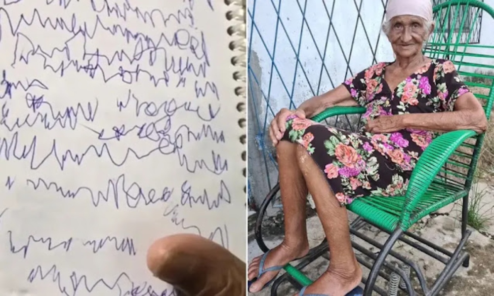 Anciana inspira escribiendo oraciones en cuaderno: “Dios entiende”